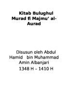 Kitab Bulughul Murad Fi Majmu