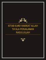 Kitab Ilmu Hakikat Done