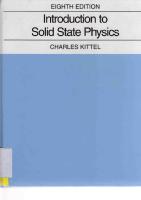 Kittel, Charles - Introduction To Solid State Physics 8Th Edition