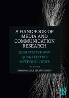 Klaus Bruhn Jensen - A Handbook of Media and Communication Research - Qualitative and Quantitative Methodologies-Routledge (2020) [PDF]