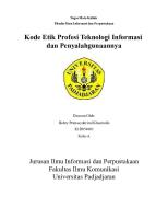 Kode Etik Teknologi Informasi