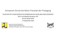 Komponen Konstruksi Beton Pracetak Dan Prategang