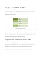 Konsep Analisis SWOT [PDF]