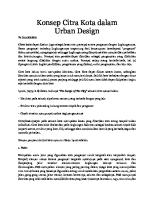 Konsep Citra Kota Dalam Urban (Kevin Lynch) [PDF]