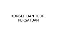 Konsep Dan Teori Persatuan