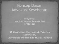 Konsep Dasar Advokasi Kesehatan