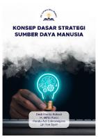 Konsep Dasar Strategi Sumber Daya Manusia