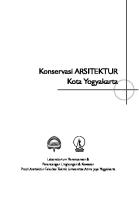 Konservasi ARSITEKTUR Kota Yogyakarta