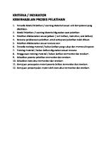 KRITERIA Keberhasilan Proses Pelatihan [PDF]