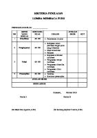 Kriteria Penilaian Lomba Puisi [PDF]