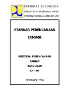 Kriteria Perencanaan Irigasi 04 (KP-04) PDF [PDF]