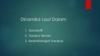 Kuliah 3-4 Dinamika Laut