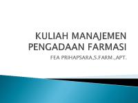 Kuliah Manajemen Pengadaan Farmasi 5 [PDF]