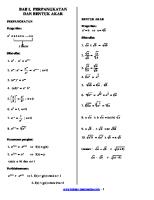 Kumpulan Rumus Matematika SMA