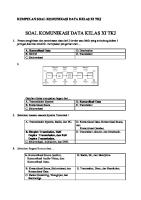 Kumpulan Soal Komunikasi Data Kelas Xi TKJ [PDF]