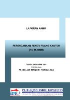 Lap-Akhir Perencanaan Renovasi Ruang Kerja Kantor (Ro Hukum)