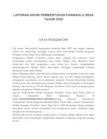 Laporan Akhir Pembentukan Panwaslu Desa Tahun 2020 [PDF]