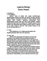 Laporan Biologi-Dunia Hewan [PDF]