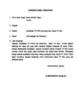 Laporan Hasil Kegiatan Sosialisasi TB Paru [PDF]