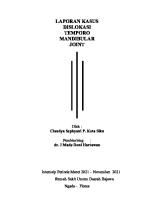 Laporan Kasus Dislokasi Temporo Mandibular Joint [PDF]