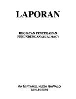 Laporan Kegiatan Pencegahan Perundungan