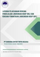 Laporan Pemantauan PT SCTK - Triwulan I [PDF]