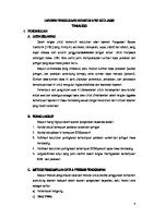 Laporan Pengelolahan Kapasitas [PDF]