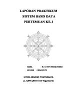 Laporan Pertemuan Ke-1 Sistem Basis Data