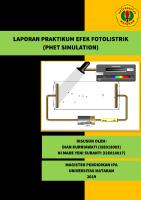 Laporan Praktikum Efek Fotolistrik [PDF]