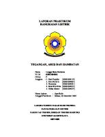 Laporan Praktikum I - Tegangan, Arus Dan Hambatan [PDF]