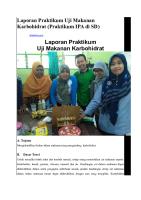 Laporan Praktikum IPA Uji Makanan Karbohidrat, Protein, Lemak