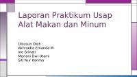 Laporan Praktikum Usap Alat Makan Dan Minum