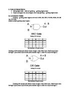 Laporan Rangkaian Logika 2 Gerbang - Gerbang Dasar Logika