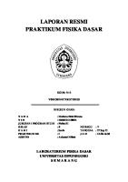 Laporan Resmi Praktikum Viskosimeter Stokes