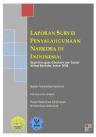 Laporan Survei Penyalahgunaan Narkoba 2008