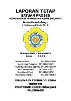 Laporan Tetap Kondensasi