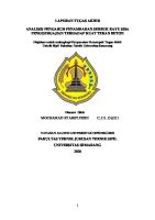 Laporan Tugas Akhir Analisis Pengaruh Penambahan Serbuk Kayu Sisa Penggergajian Terhadap Kuat Tekan Beton