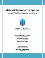 Laporan Waktu Siklus Metode Webster Di Simpang Cibubur  [PDF]