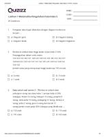 Latihan 1 Matematika Pengolahan Data Kelas 5 - Print - Quizizz