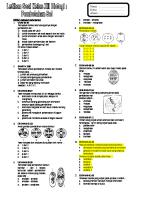 Latihan Soal Pembelahan Sel