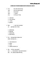 Latihan Soal PTS Bahasa Inggris Semester Ganjil Kelas 4 SD [PDF]