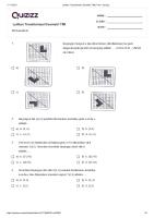 Latihan Transformasi Geometri TMI - Print - Quizizz