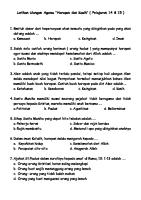 Latihan Ulangan Agama