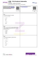 Latihan UTBK Penalaran Matematika: Tes Evaluasi - Aljabar Dan Aritmetika 1