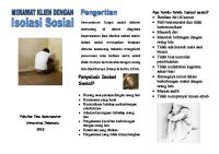 Leaflet Isolasi Sosial