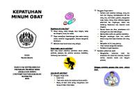 Leaflet Kepatuhan Minum Obat