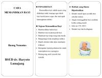 Leaflet Memandikan Bayi