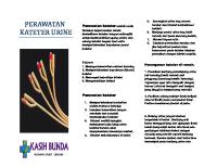 Leaflet Perawatan Kateter Urine