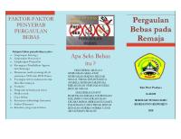 Leaflet Pergaulan Bebas Pada Remaja