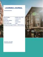 Learning Journal Agenda 3